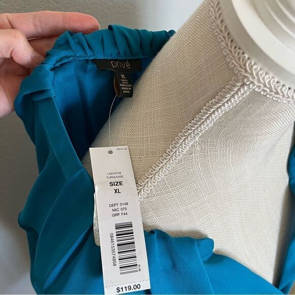 NWT Prive Teal Top Size XL - Picture 5 of 5